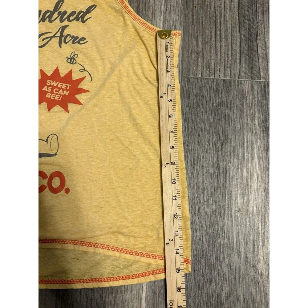 Disney Pajama Top Womens XL (16-18) Sunset Gold Winnie The Pooh Tank Sleepwear - Picture 4 of 7